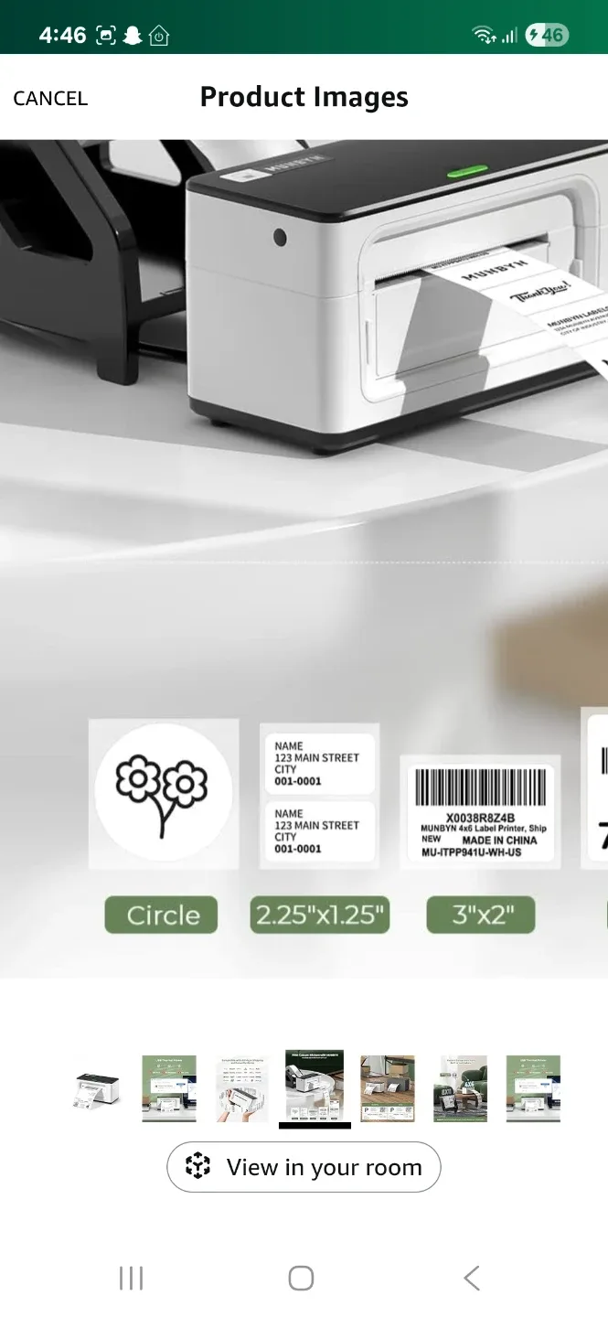 New MUNBYN Bluetooth Thermal Label Printer, 4x6 Label Printer image indicator(7)