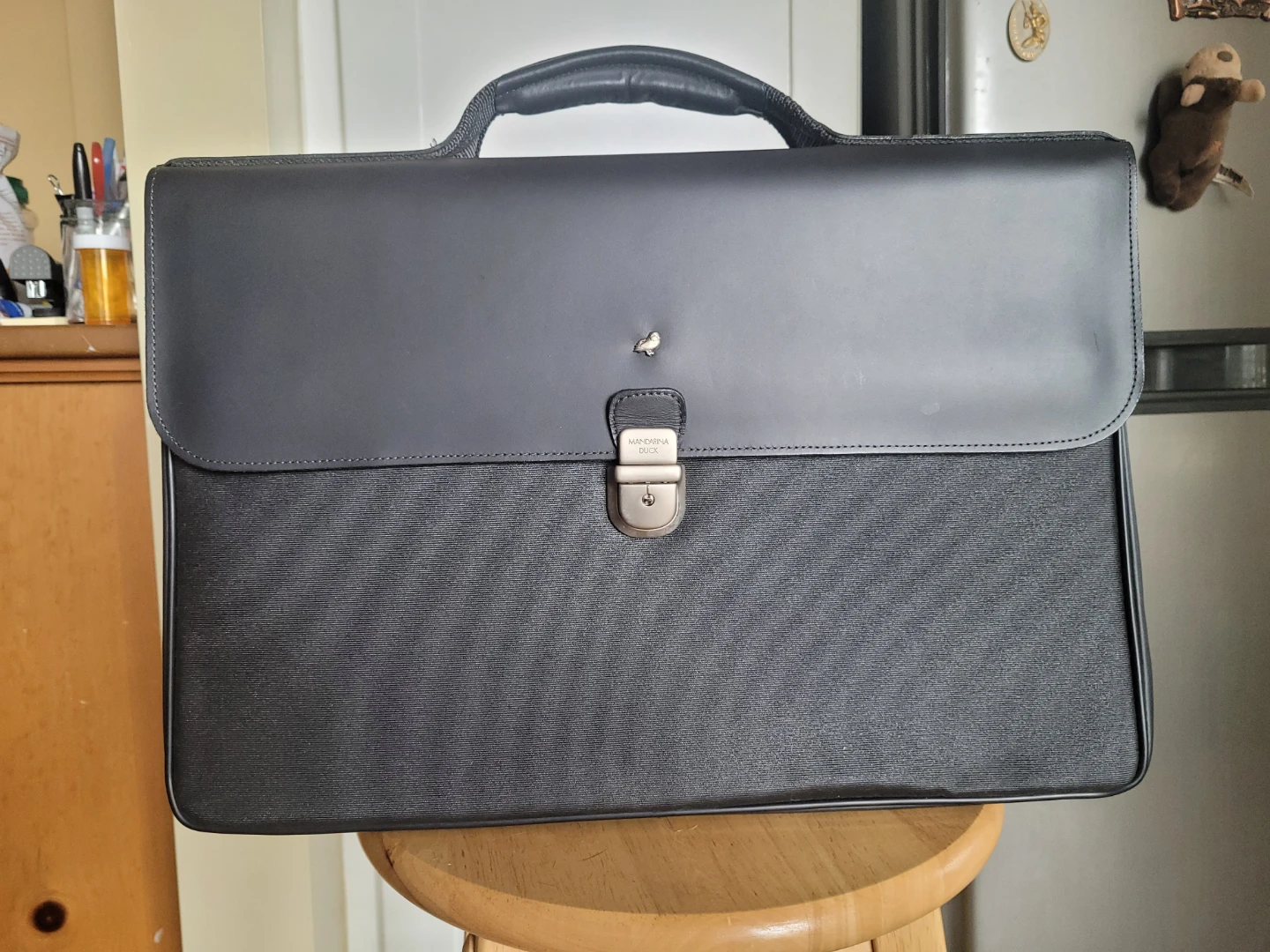 Mandarina Duck Black Briefcase