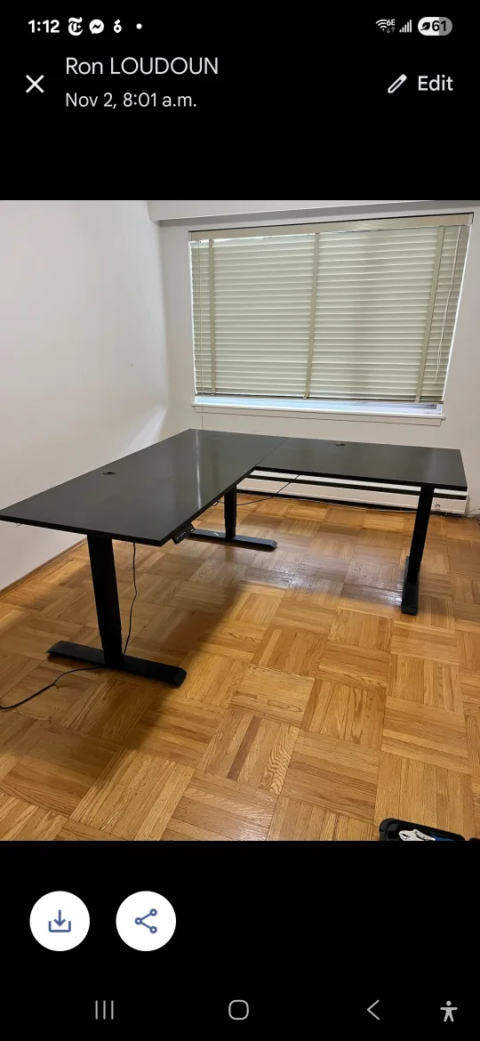 Adjustable Standing Desk - Black image indicator(4)