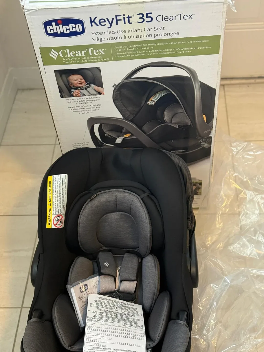 Chicco KeyFit 35 ClearTex Infant Car Seat - Black image indicator(6)