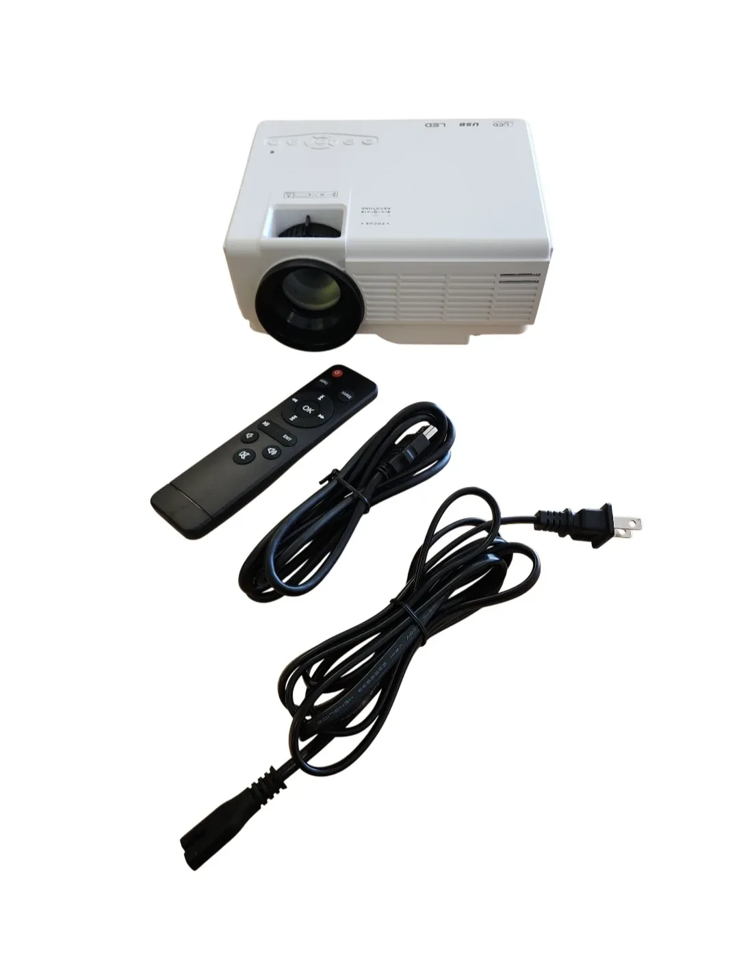 Mini Projector with Remote and Cables