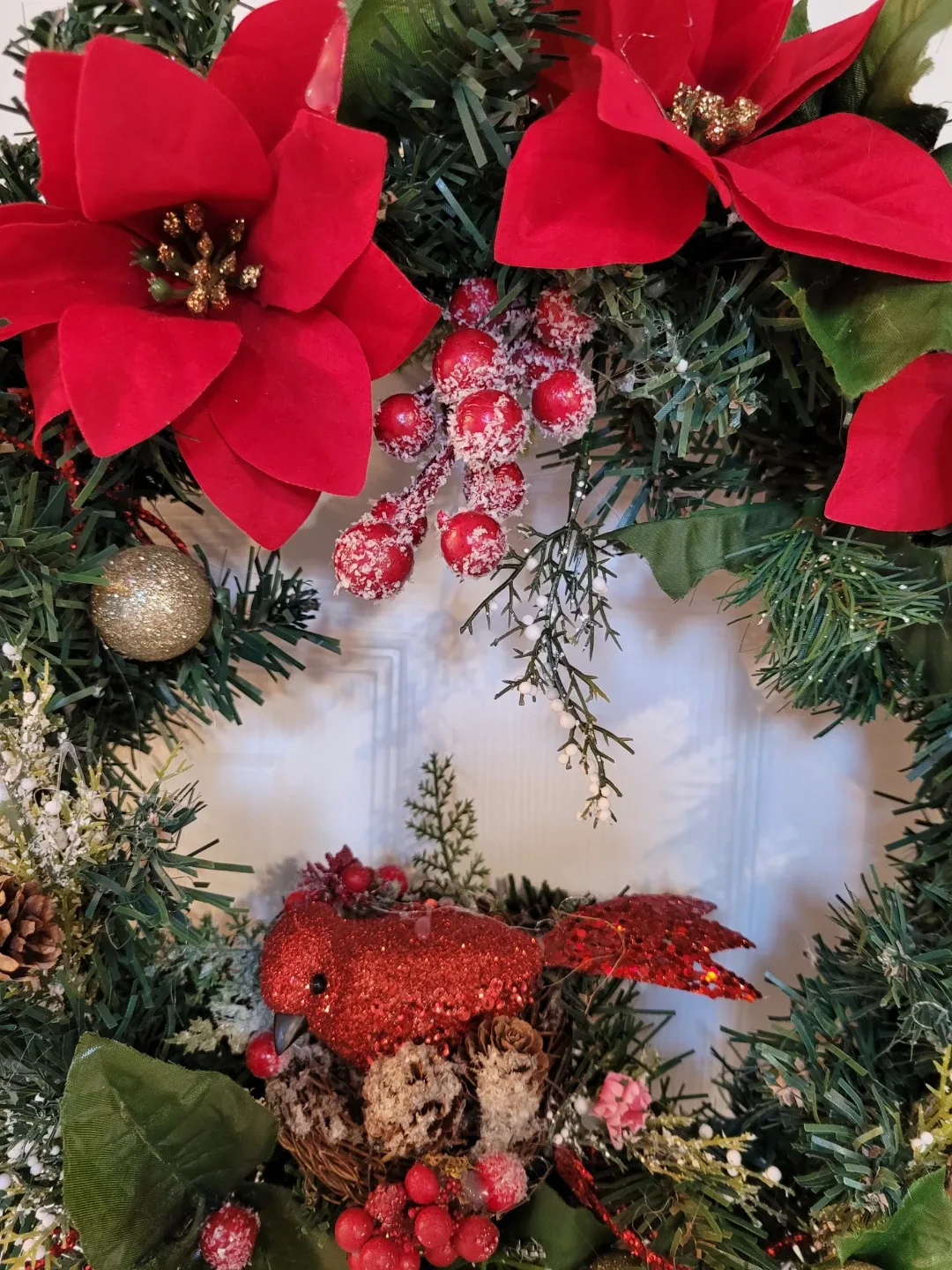 Crafted Christmas Wreath with Cardinal image indicator(5)