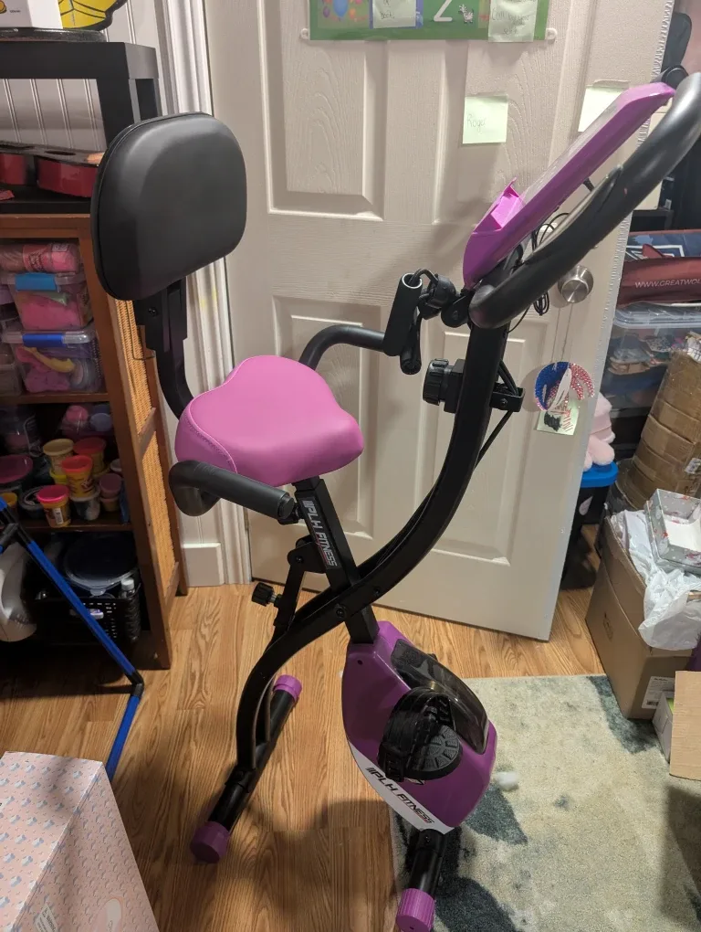 PLH Fitness Purple Stationary Bike