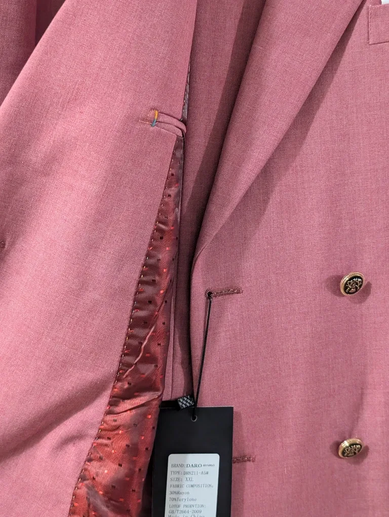 Daro Uomo XXL Light Red Suit - BRAND NEW image indicator(3)