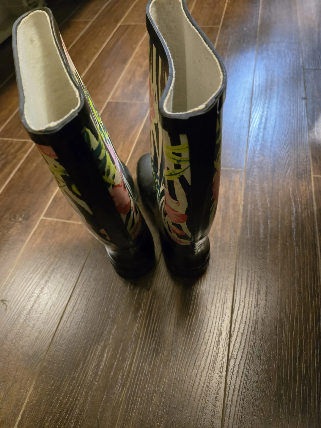 Floral Rain Boots - Size 10 - photo 2