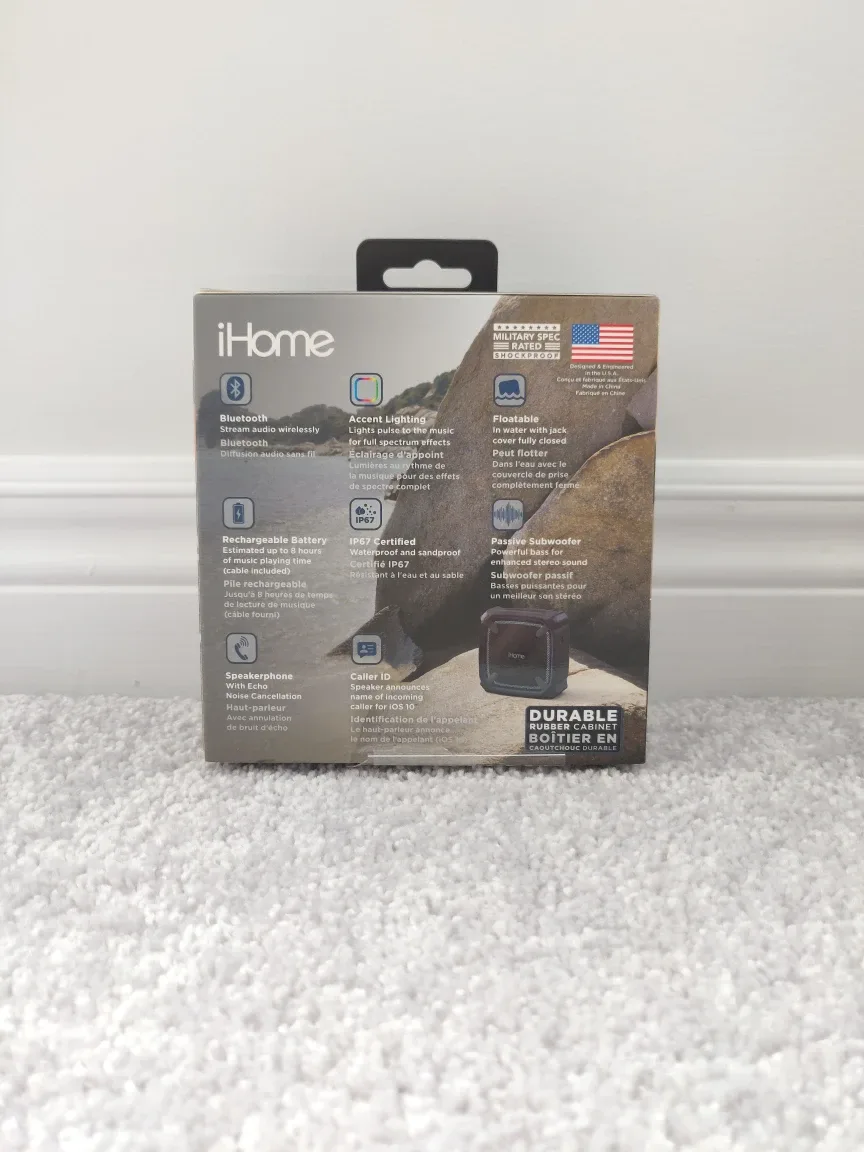 iHome Weather Tough Waterproof Bluetooth Speaker - New! image indicator(2)
