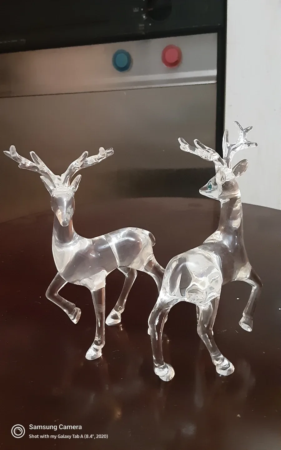 Clear Acrylic Reindeer Figurines - Set of 2 image indicator(3)