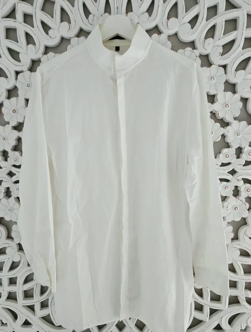 Shiatzy Chen White Shirt Size 50