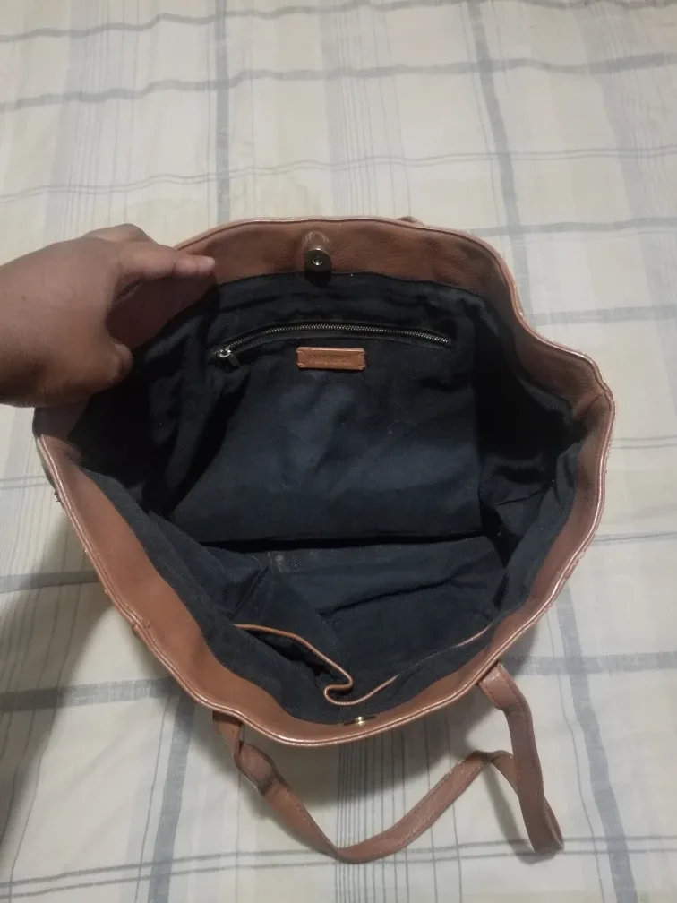 Forever 21 Brown Leather Tote Bag #Cleanout image indicator(3)