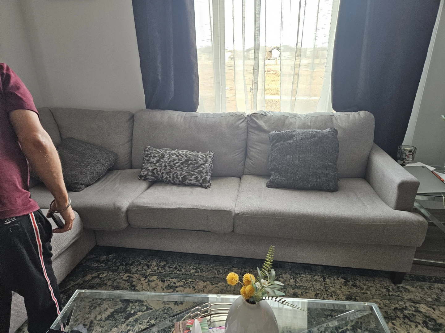 Grey Sectional Sofa - photo 2