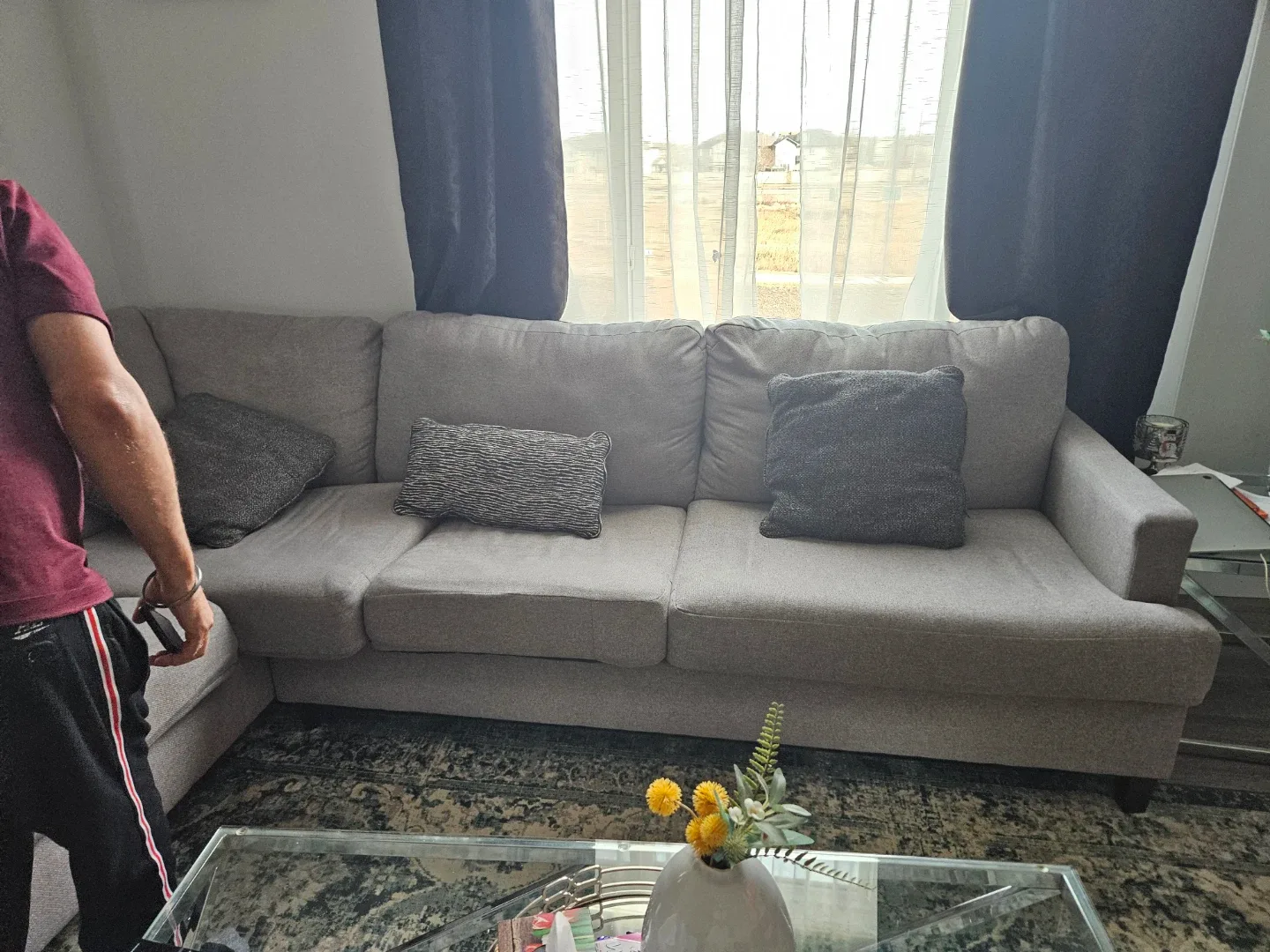 Grey Sectional Sofa image indicator(2)