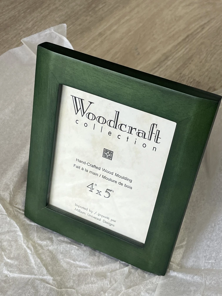Woodcraft Collection 4"x5" Green Picture Frame - photo 2