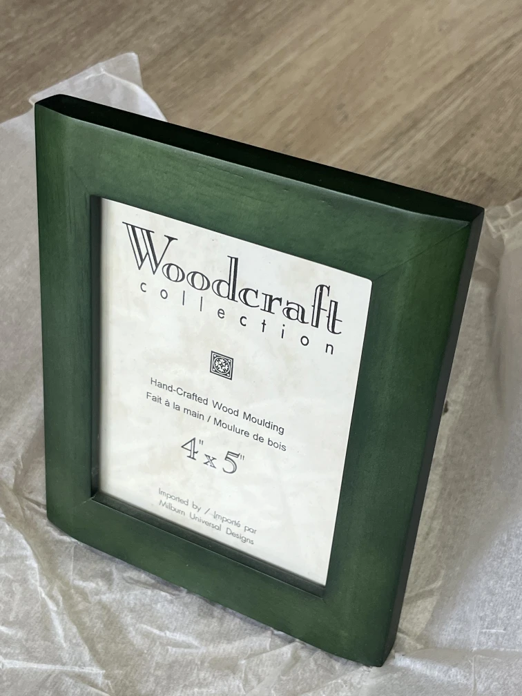 Woodcraft Collection 4"x5" Green Picture Frame - photo 5
