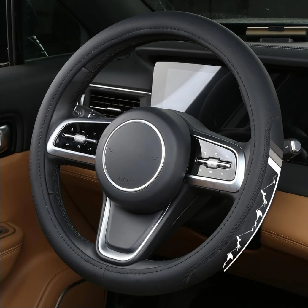 Leather Sport Mountain Steering Wheel Cover - photo 2