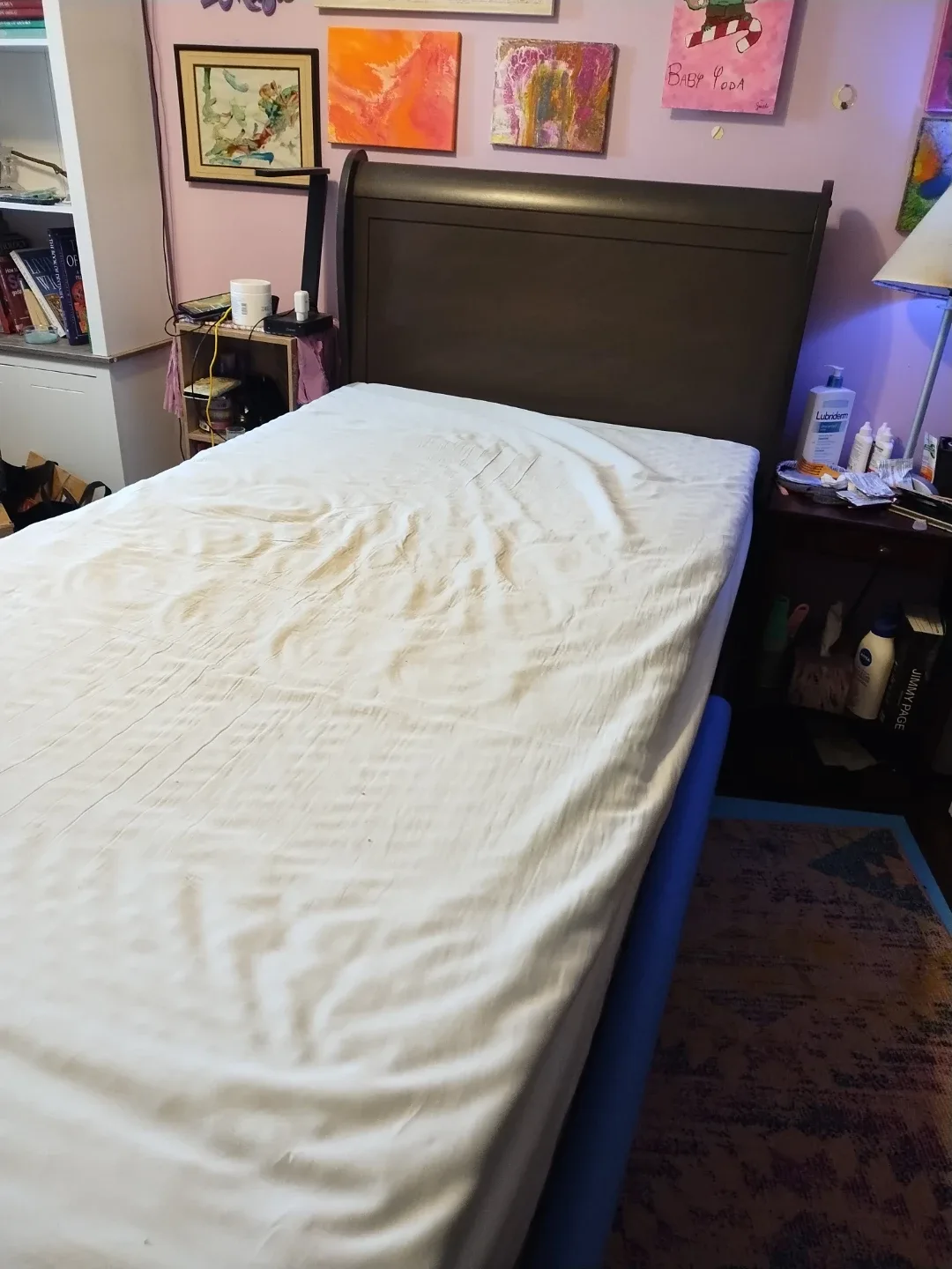 Twin Size Bed Frame - Dark Grey Wood image indicator(4)