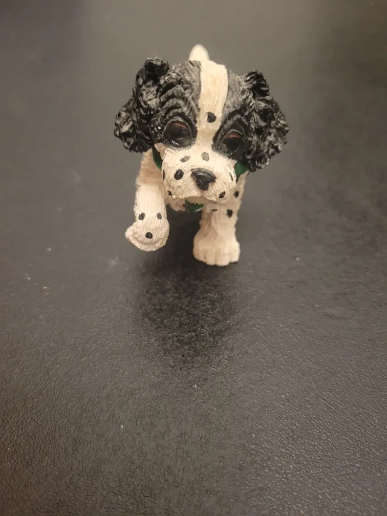 Dog Figurine with Green Scarf image indicator(2)