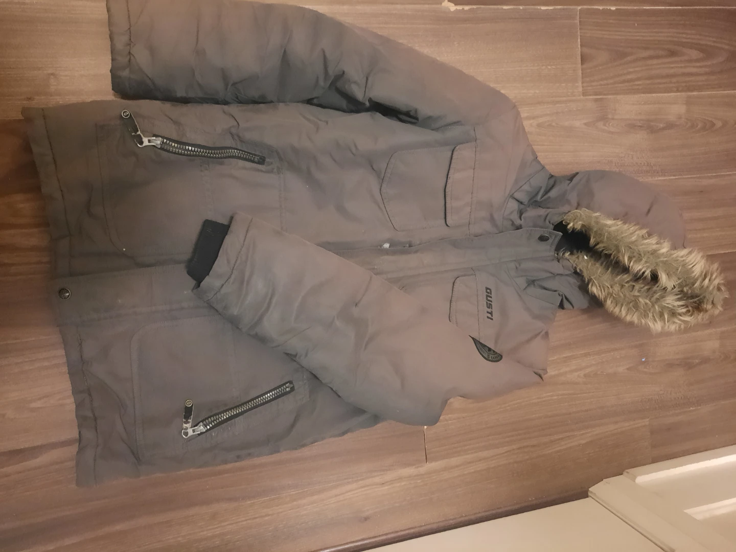 $15 Kids XL Snow Jacket Gray