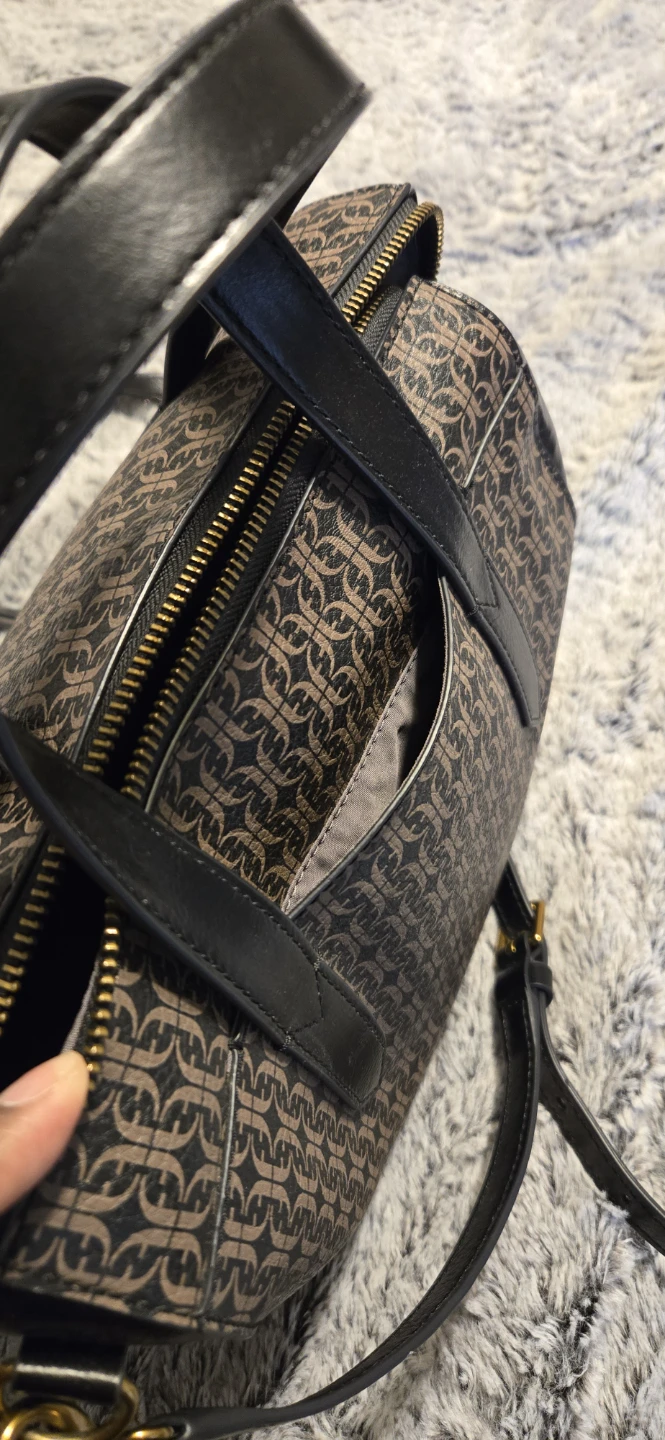 Fossil Brown Patterned Barrel Bag - photo 2