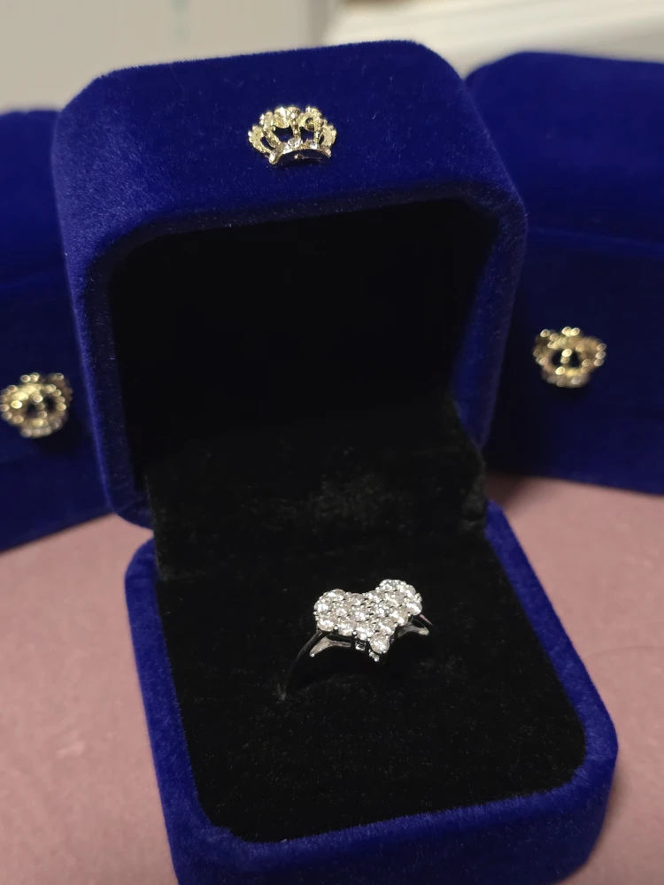 0.51 carat Heart-Shaped Moissanite Diamond Ring, Silver - photo 2