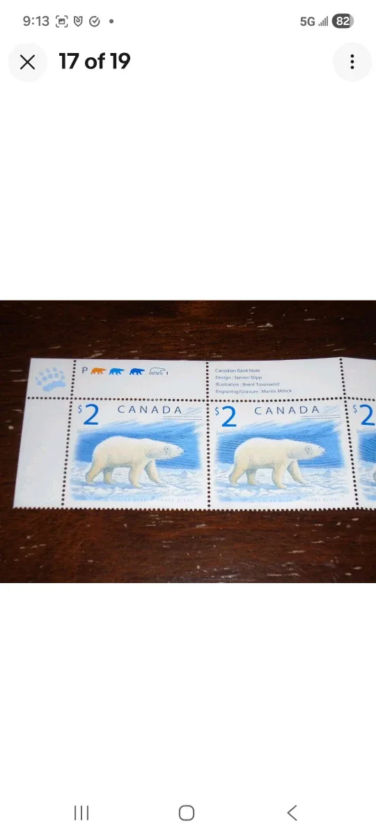 1986 Bank of Canada, Consecutive $2 Bills/AUJ/Crow-Bouey + bonus image indicator(9)