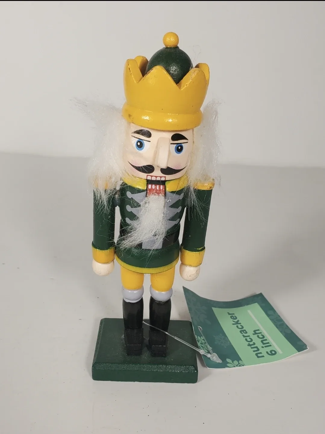Christmas Green Nutcracker Holiday Home Décor 6 Inches thumbnail