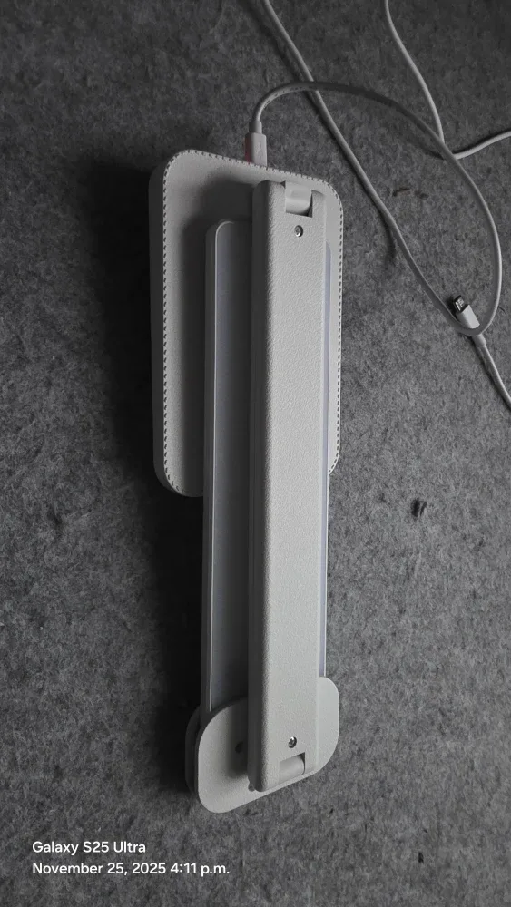 Bright Dual Arm Reading Light, LED Desk Lamp - White image indicator(6)