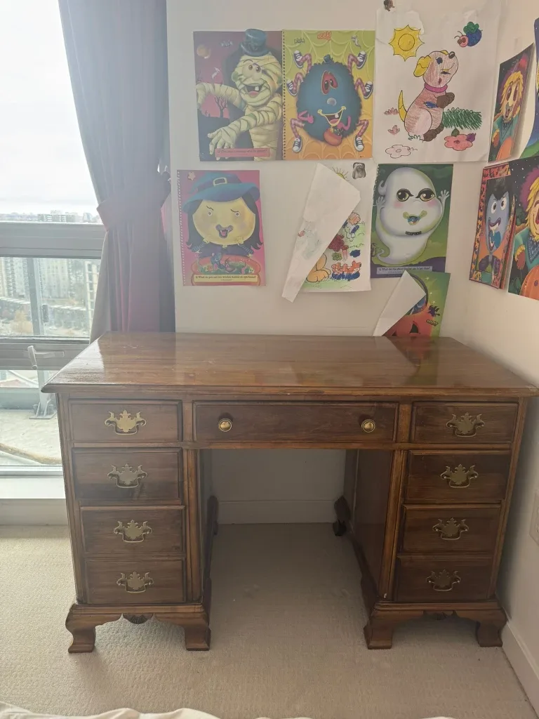 Vintage Wooden Desk image indicator(2)