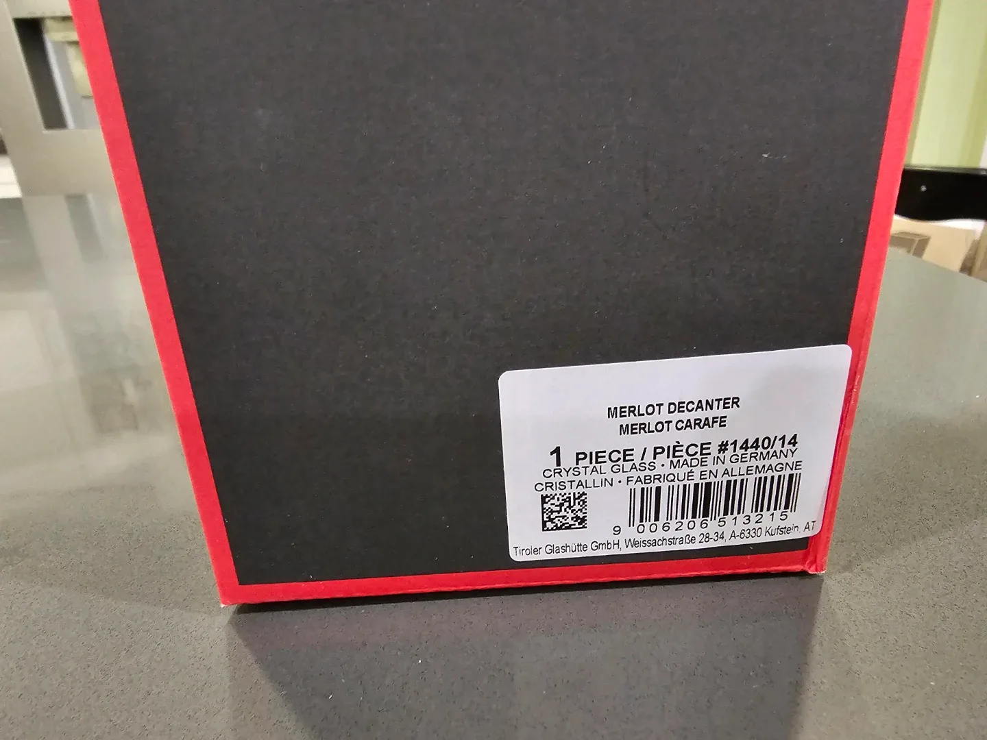 Riedel Merlot Decanter Carafe #1440/14 with Box image indicator(2)