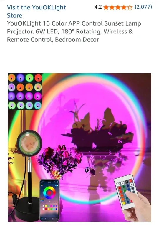 YouOKLight Sunset Lamp Projector image indicator(2)