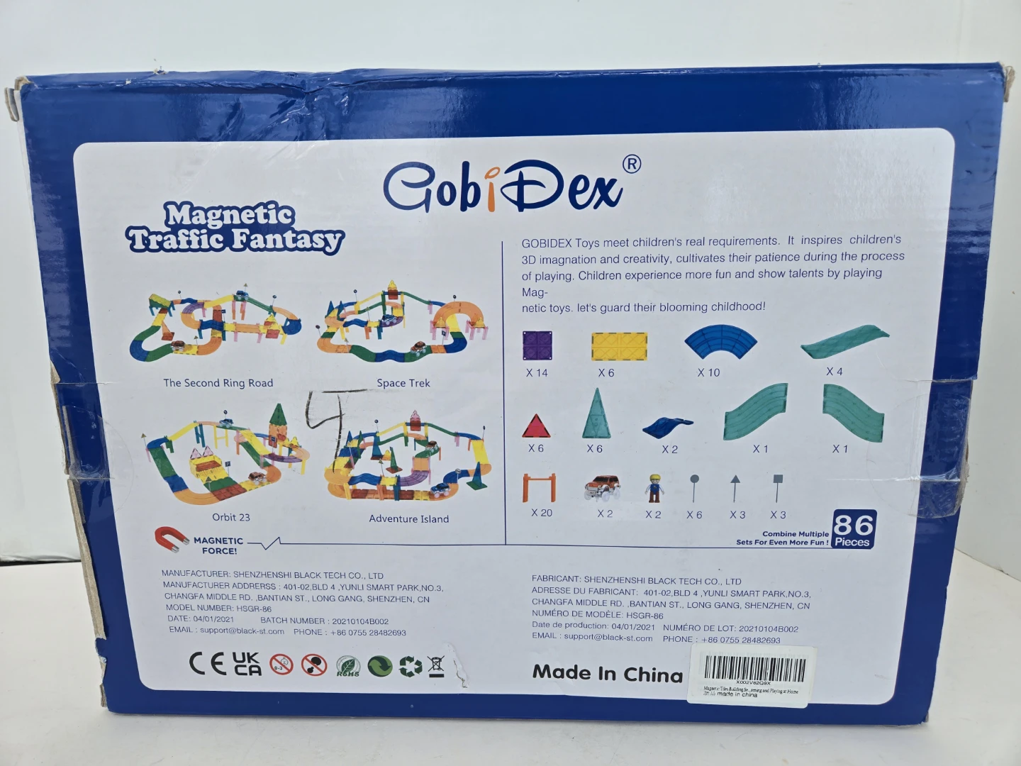 Magnetic magnetiles 3d stem toy construction building set - photo 3