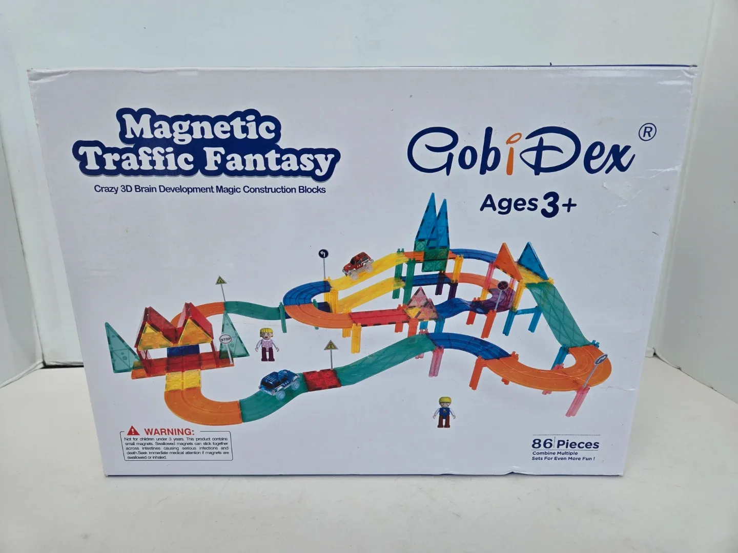 Magnetic magnetiles 3d stem toy construction building set image indicator(4)