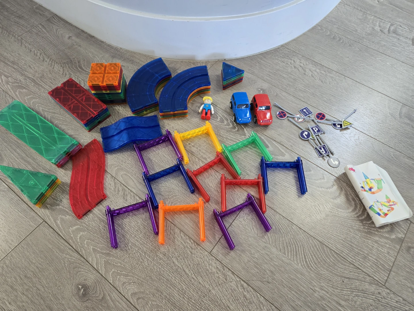 Magnetic magnetiles 3d stem toy construction building set - photo 5
