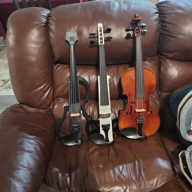 2 Electric Violins and one acoustic image indicator(2)