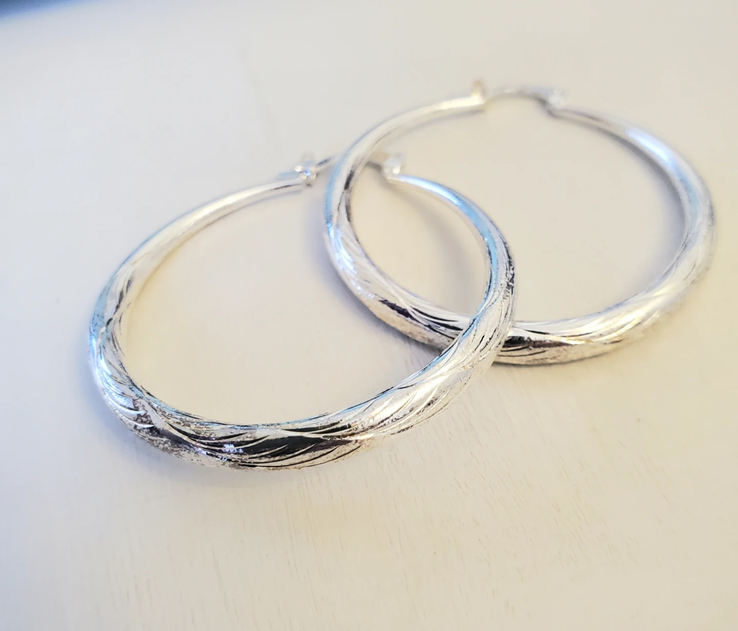 Brand New Sterling Silver 925 Hoop Earrings