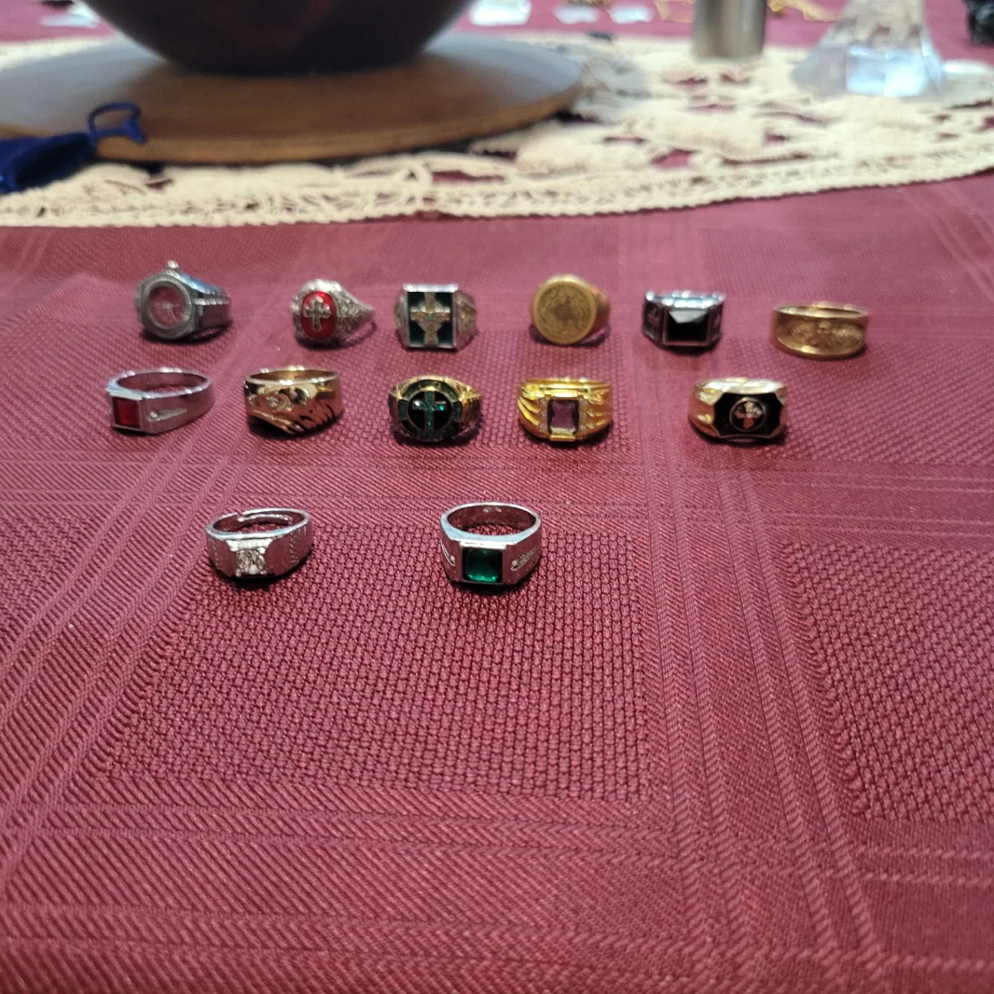 Assorted Rings, Necklaces, Watch, and Belt Buckle image indicator(2)