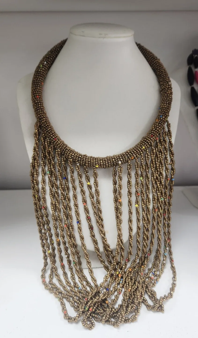 Beaded Fringe Necklace image indicator(5)