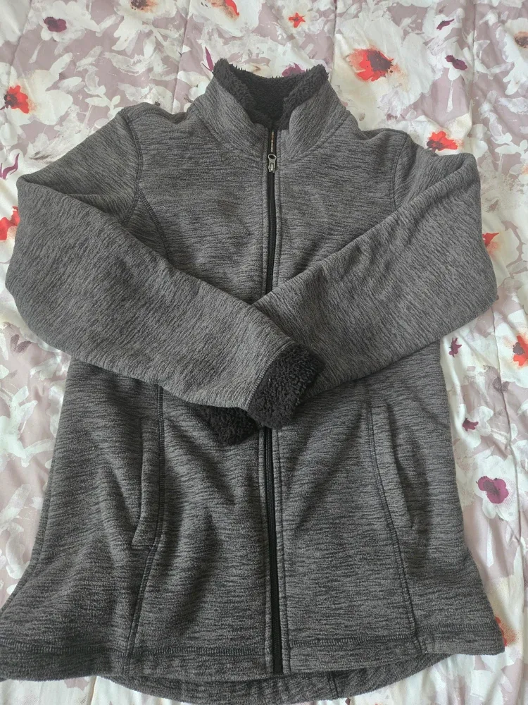 Boston Traders Grey Fleece Jacket - Size M