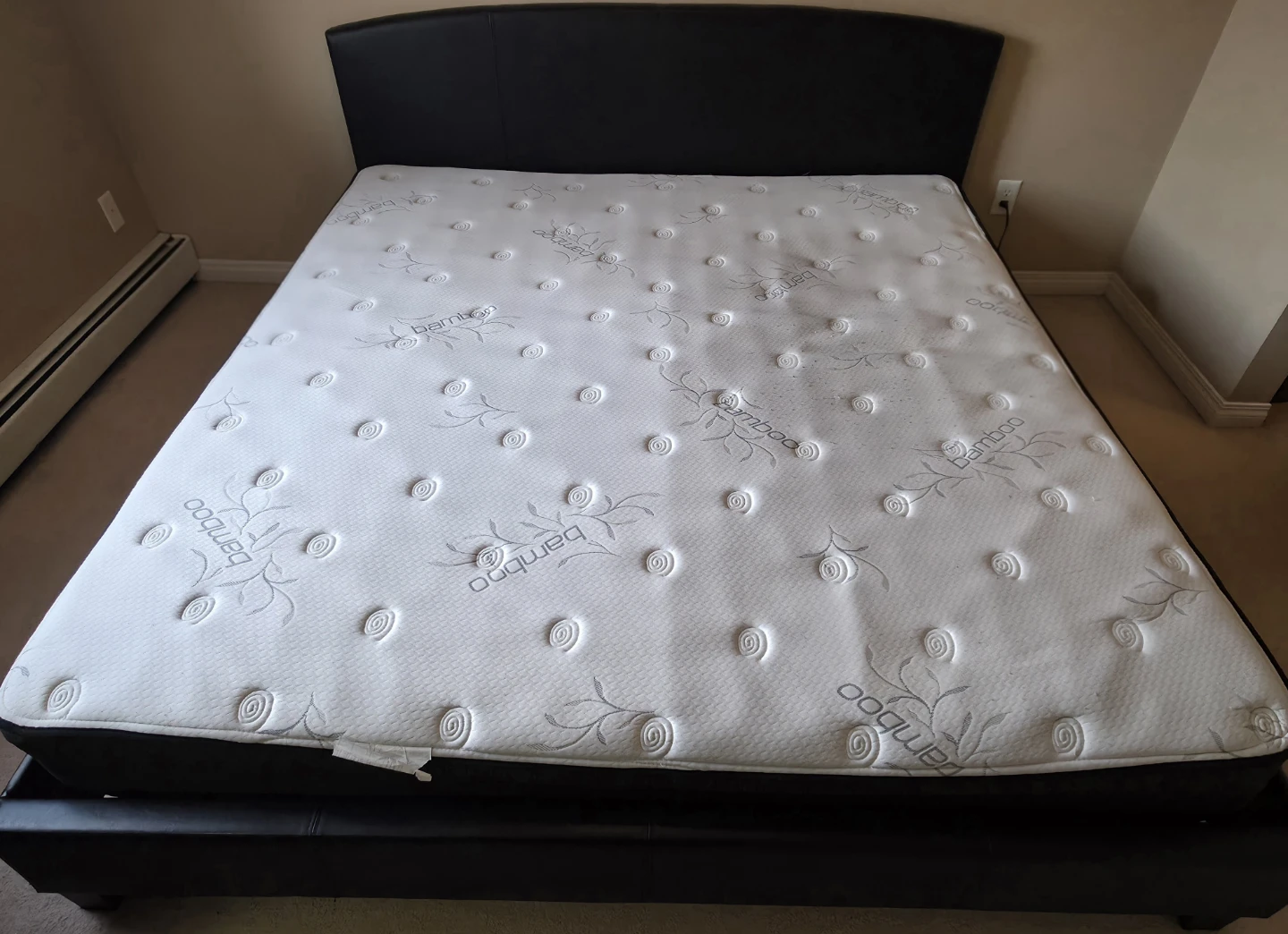 King Size Barego Bamboo Mattress and Bed Frame - photo 2