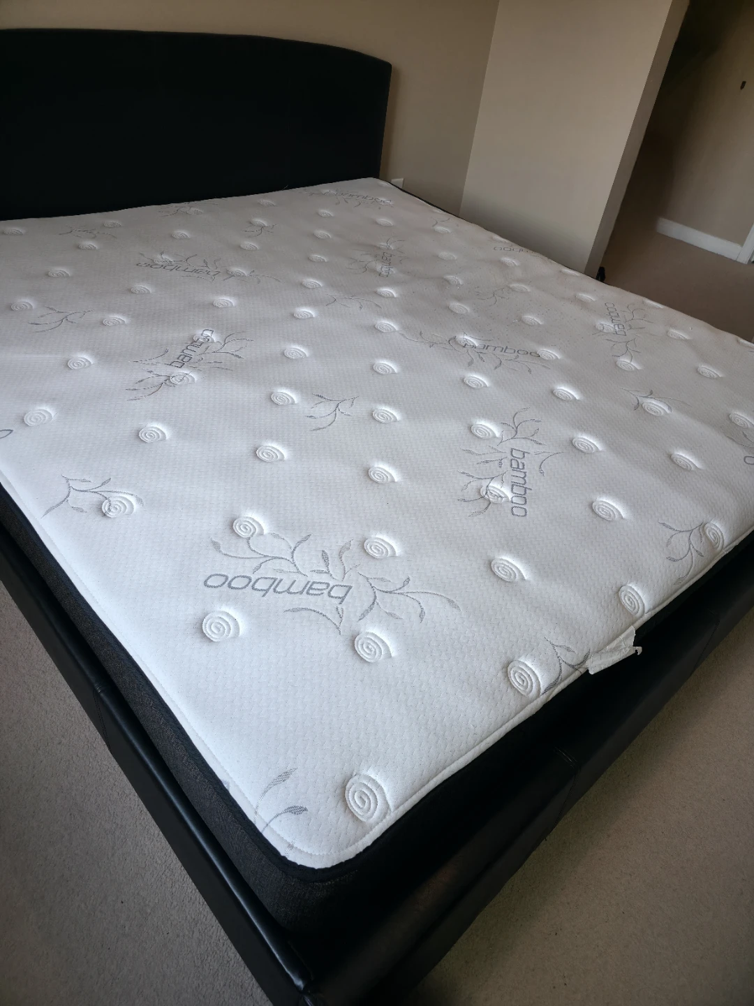 King Size Barego Bamboo Mattress and Bed Frame - photo 3