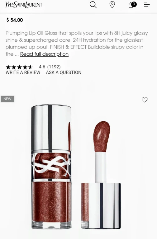 Yves Saint Laurent Espresso Stardust Lip Oil - photo 2