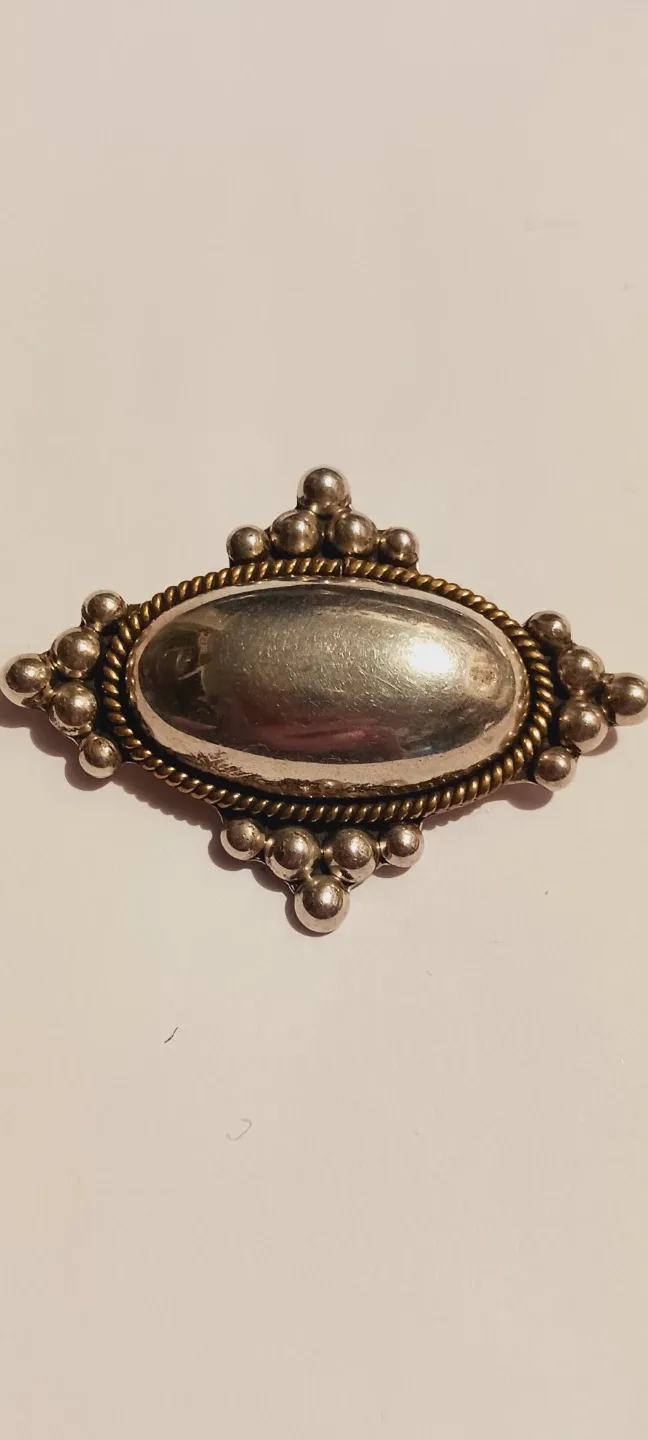 TAXCO MEXICO 925 STERLING SILVER DUAL BROOCH/ PENDANT thumbnail