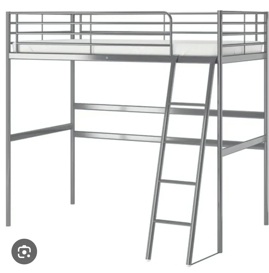 IKEA SVÄRTA Loft Bed Frame - Silver thumbnail