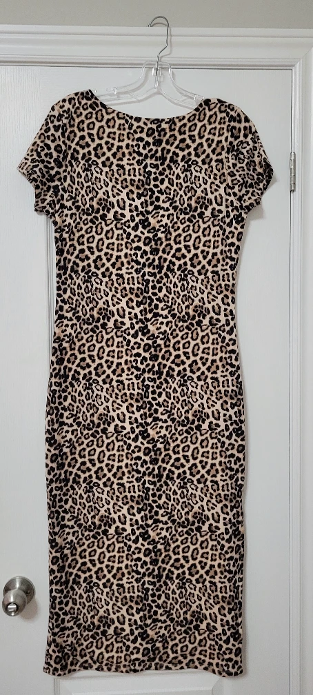 Lily Morgan Leopard Print Dress - Size L - photo 3