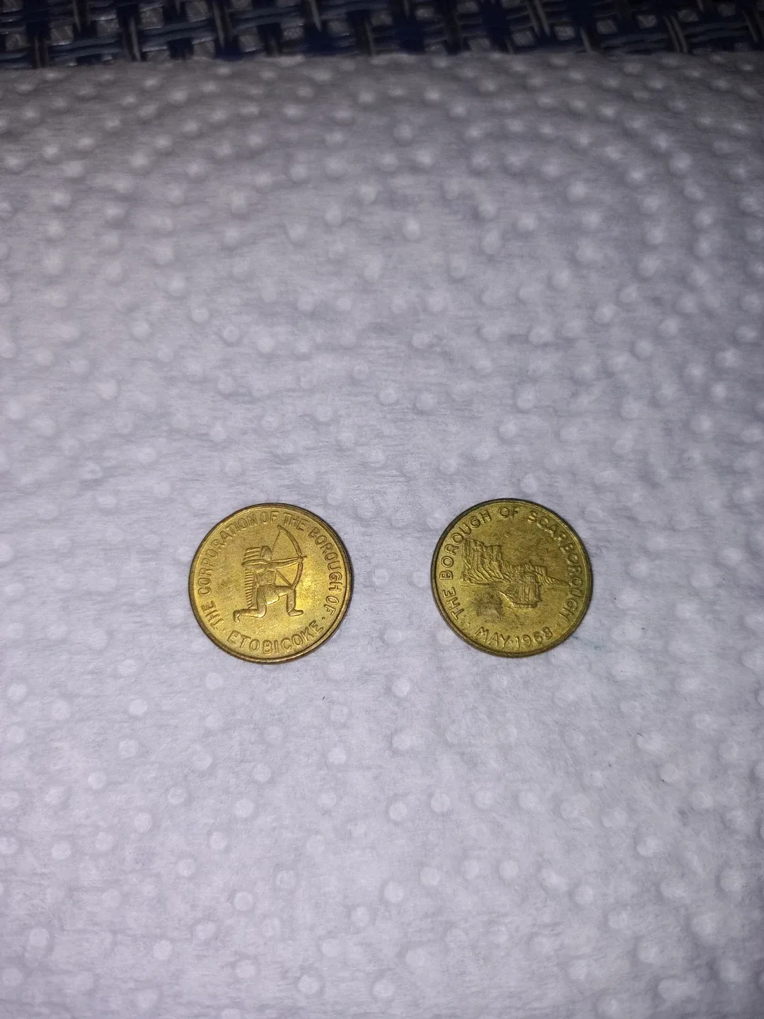 Vintage TTC Tokens - Etobicoke / Scarborough - 1968 image indicator(2)