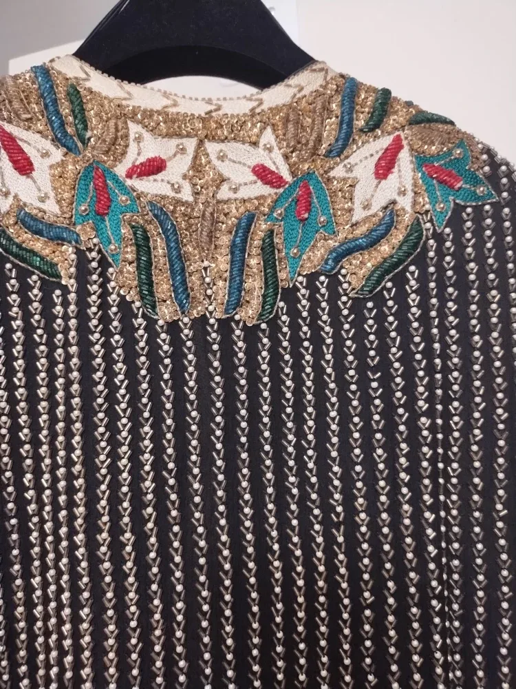 Beaded Silk Jacket - Size M image indicator(9)