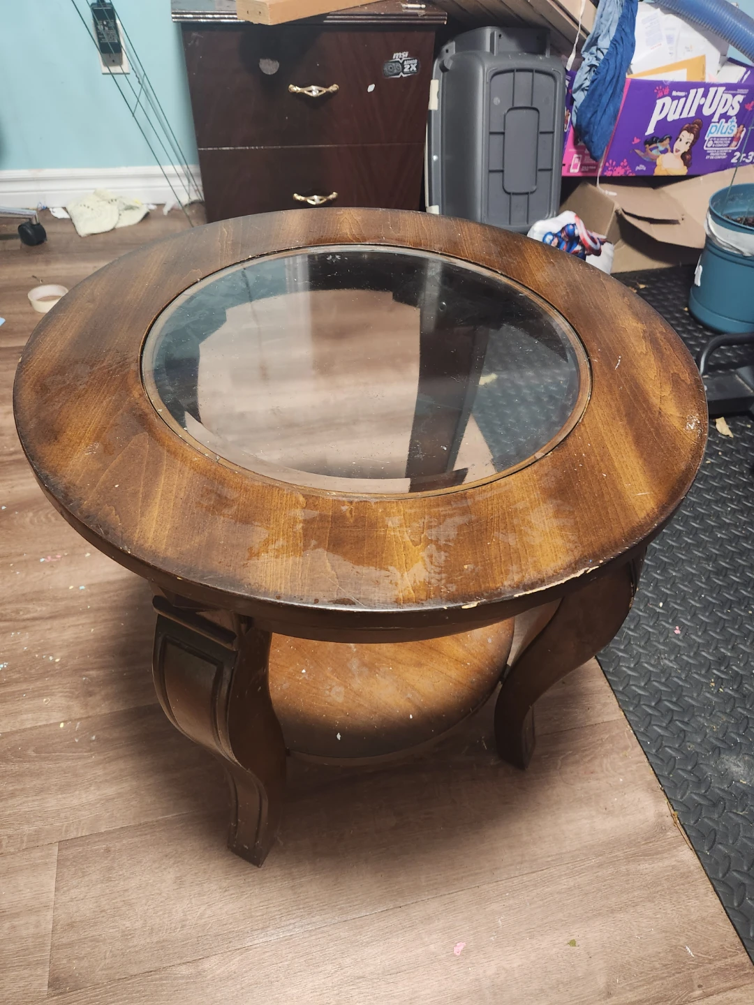 Glass End Table