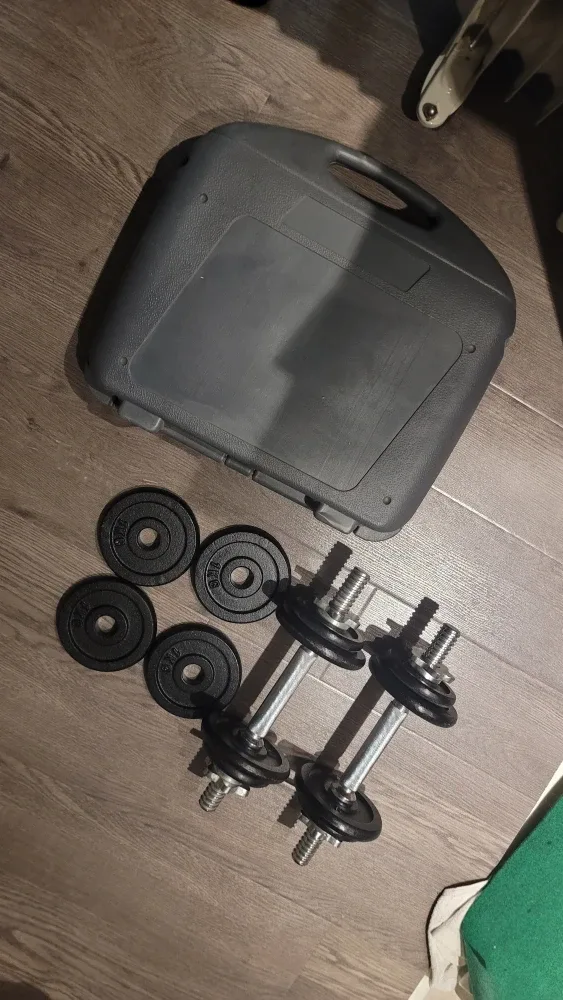 Dumbbell Set with Case - 1kg Plates