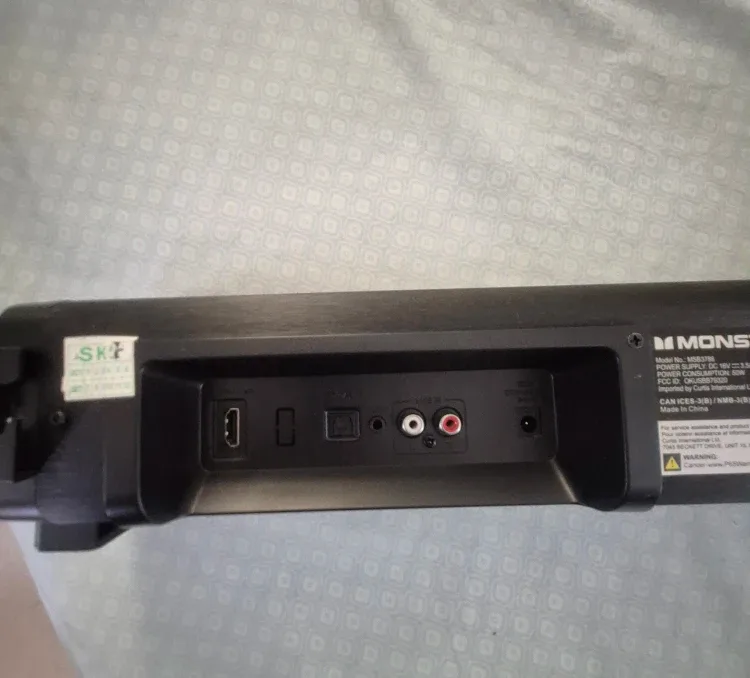 Monster 150 Watt Home Theater Bluetooth Soundbar w/ LED image indicator(3)