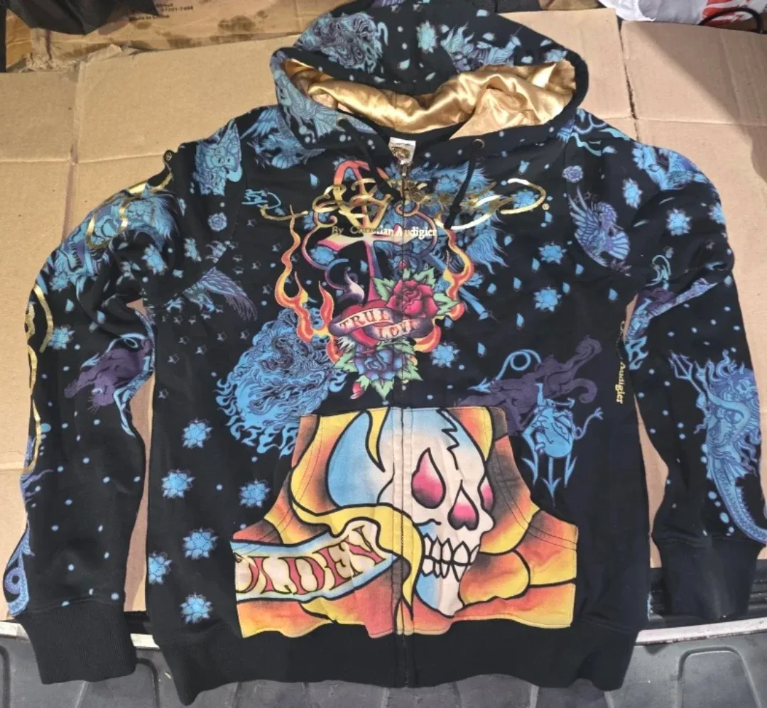 Ed Hardy Designs Zip-Up Hoodie