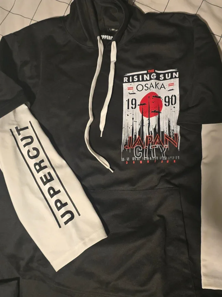 Black Graphic Hoodie